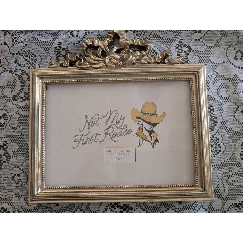 Bungalow Home Collective Gold Ornate 5x7 Picture Frame Baroque Wall Tabletop